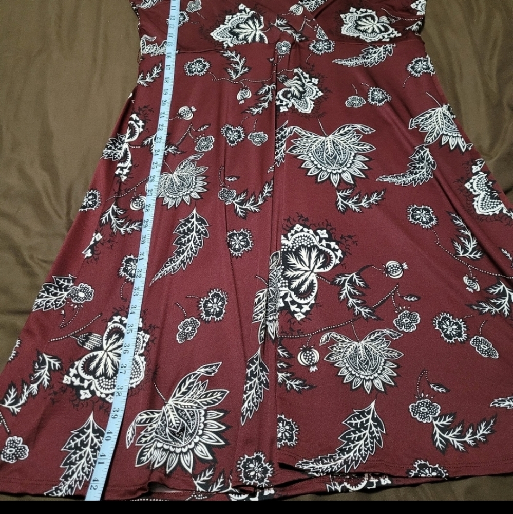 Always Indio brown, white, and black dress. Size 2X. - Picture 9 of 9